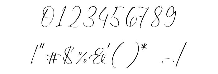 Gutierha Pattery Font OTHER CHARS