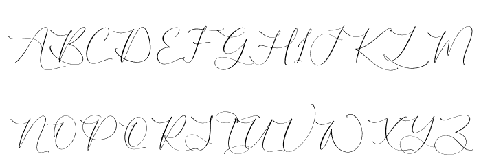 Gutierha Pattery Font UPPERCASE