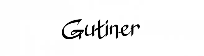 Gutiner  Frei Schriftart Herunterladen