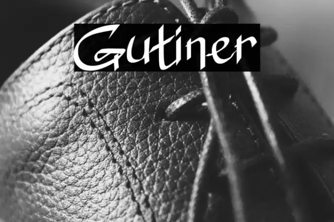 Gutiner Font examples