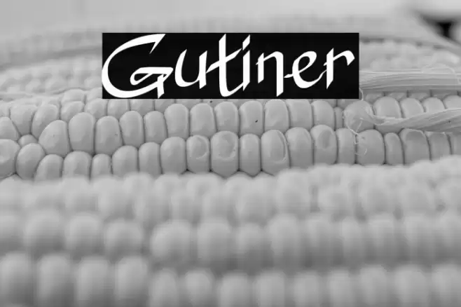Gutiner Font examples