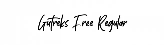 Gutreks Free Regular  Descarca Fonturi Gratis