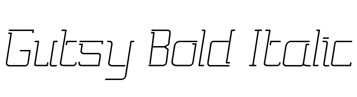 Gutsy Bold Italic  フリーフォントのダウンロード