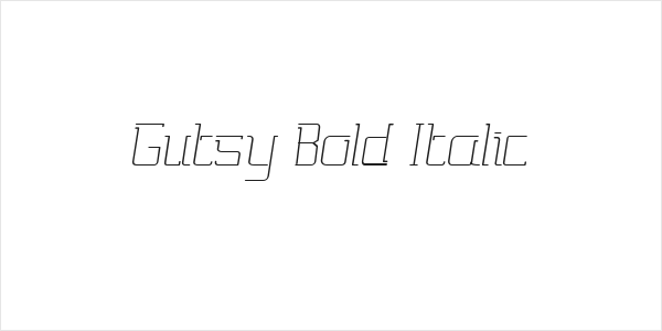Gutsy Bold Italic Logo