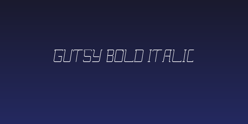 Gutsy Bold Italic Social Header