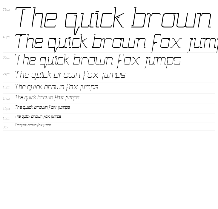 Gutsy Bold Italic Waterfall