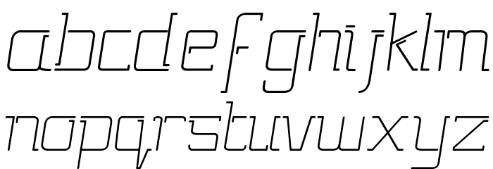 Gutsy Bold Italic Font LOWERCASE