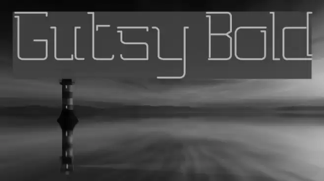 Gutsy Bold Font examples