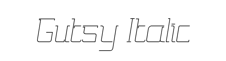 Gutsy Italic  フリーフォントのダウンロード