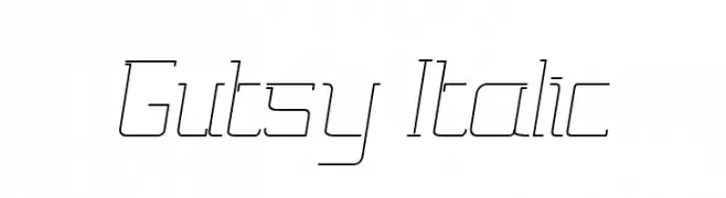 Gutsy Italic  Frei Schriftart Herunterladen