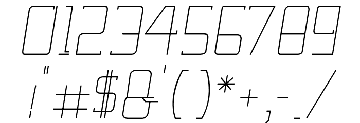 Gutsy Italic Font OTHER CHARS