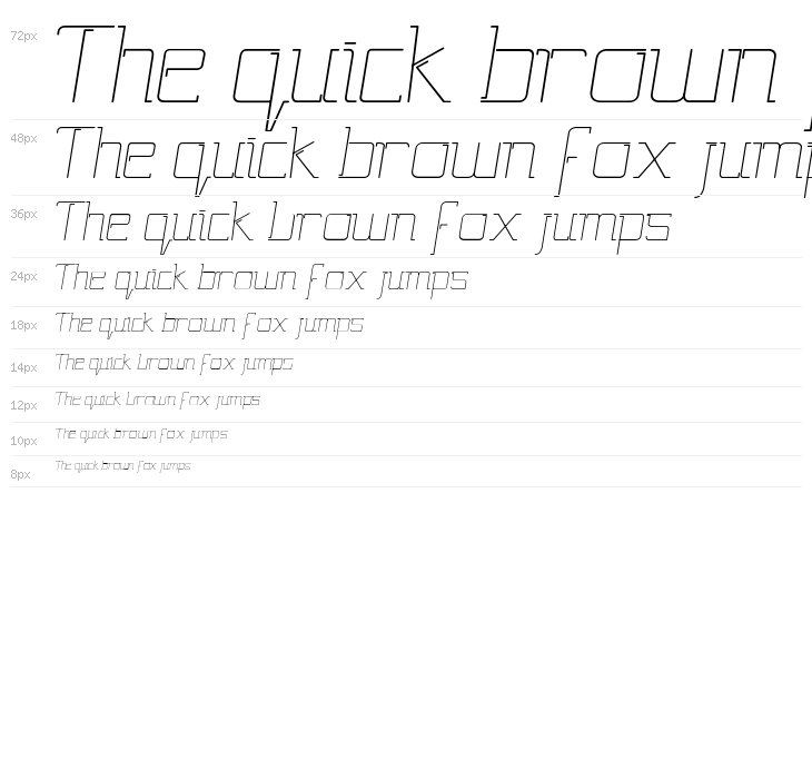 Gutsy Italic Waterfall