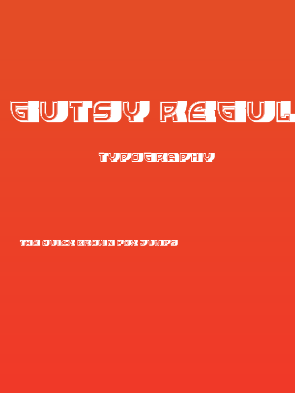 Gutsy Regular Poster