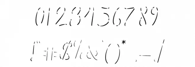 Guttawa Highlight Font OTHER CHARS