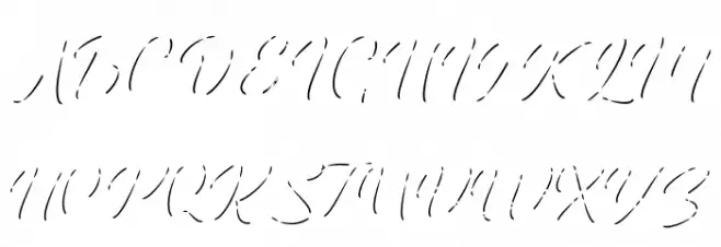 Guttawa Highlight Font UPPERCASE