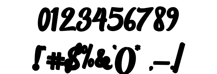 Guttawa outline Font OTHER CHARS