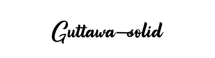Guttawa-solid  Descarca Fonturi Gratis