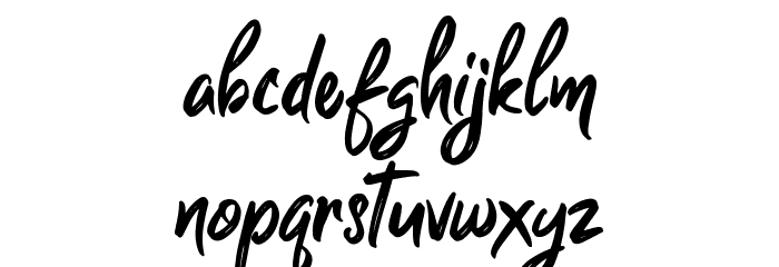 Guttenbay Font LOWERCASE