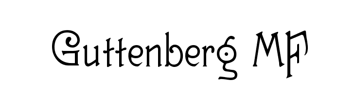 Guttenberg MF  les polices de caractères gratuit tlcharger