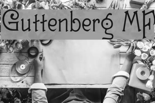 Guttenberg MF Font examples