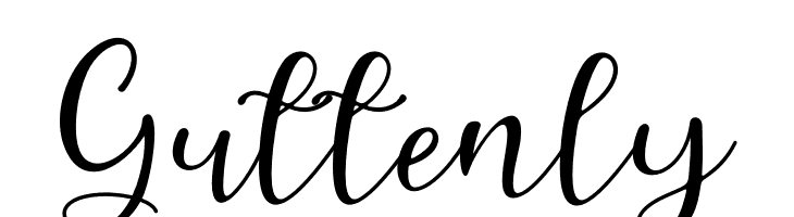 Guttenly  Frei Schriftart Herunterladen