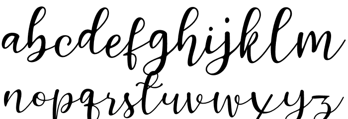 Guttenly Font LOWERCASE