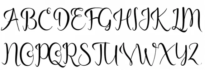 Guttentag フォント 大文字