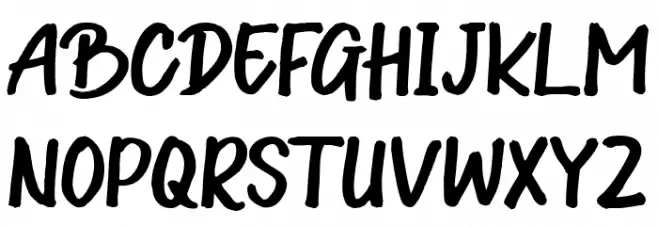 Guttenwell フォント 大文字