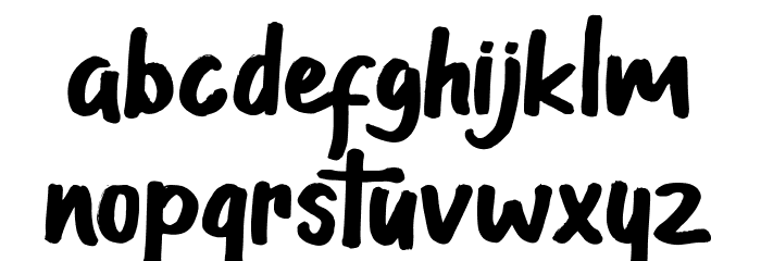 Guttenwell Font LOWERCASE
