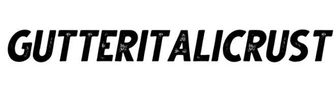 Gutter Italic Rust  Descarca Fonturi Gratis