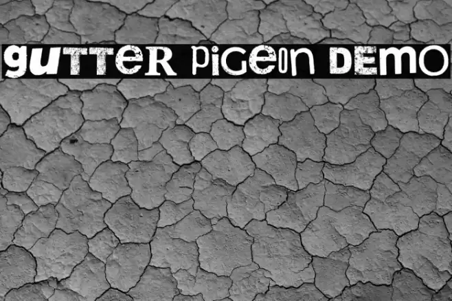 Gutter Pigeon DEMO Font examples