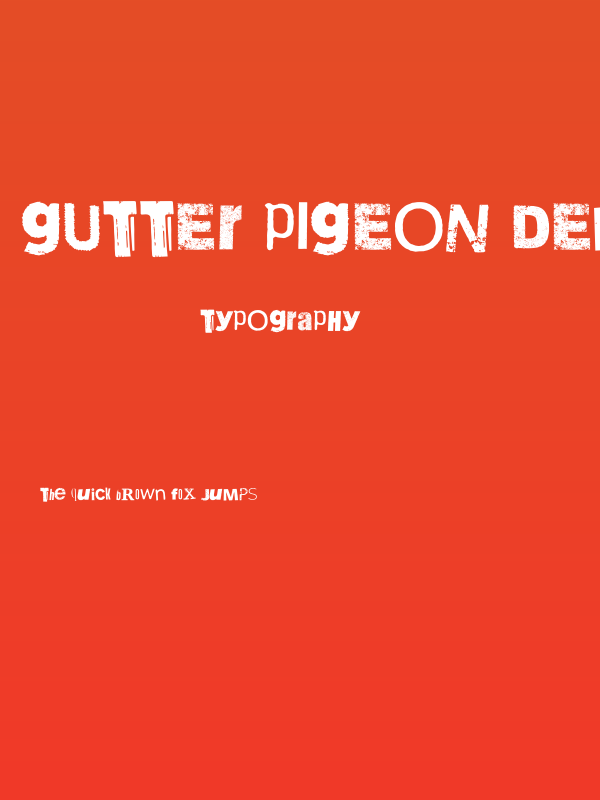 Gutter Pigeon DEMO Poster