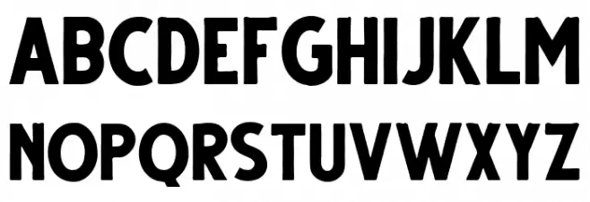 Gutter Regular Schriftart Groß