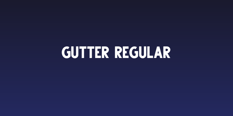 Gutter Regular Social Header
