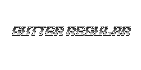 Gutter Regular Logo