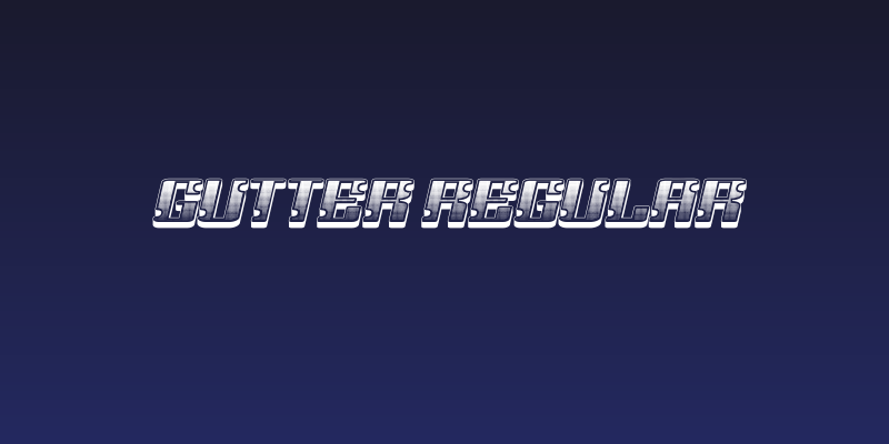 Gutter Regular Social Header