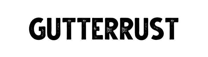 Gutter Rust  Frei Schriftart Herunterladen
