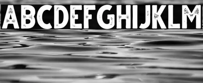 Gutter Rust Font examples