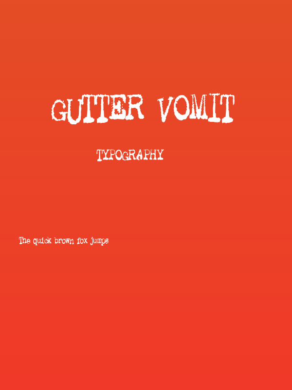 Gutter Vomit Poster