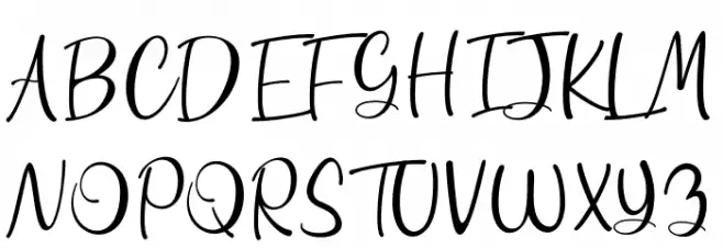 Gutterly フォント 大文字