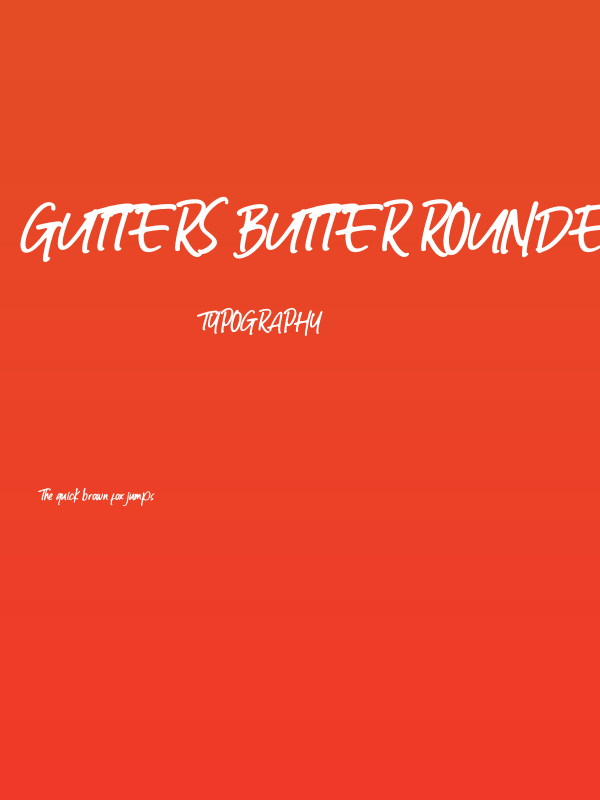 Gutters Butter Rounded Bold Italic Poster