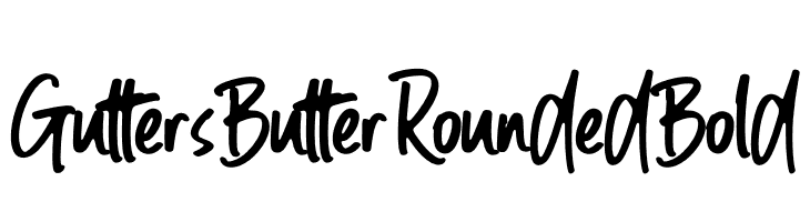 Gutters Butter Rounded Bold  baixar fontes gratis