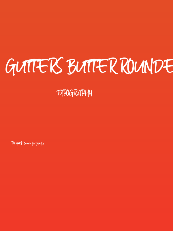 Gutters Butter Rounded Bold Poster