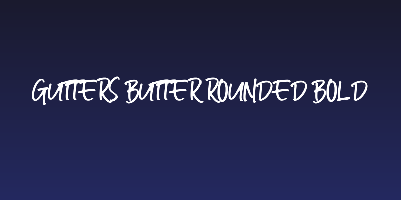 Gutters Butter Rounded Bold Social Header