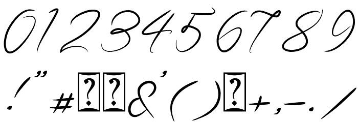 Guttime Font Alte caractere