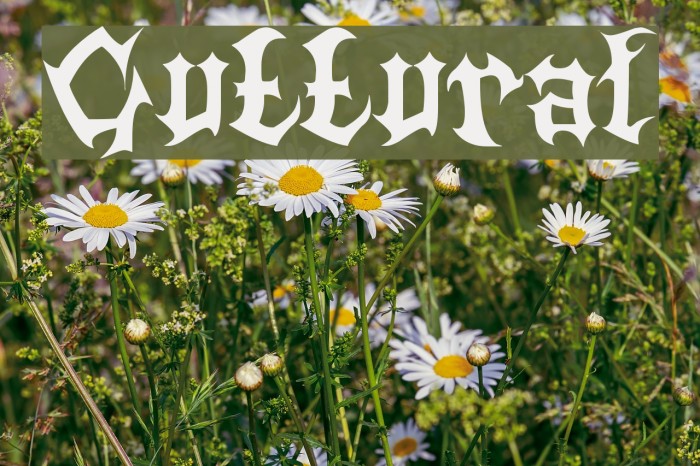 Guttural Font examples