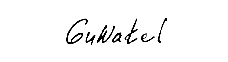 Guwatel  フリーフォントのダウンロード