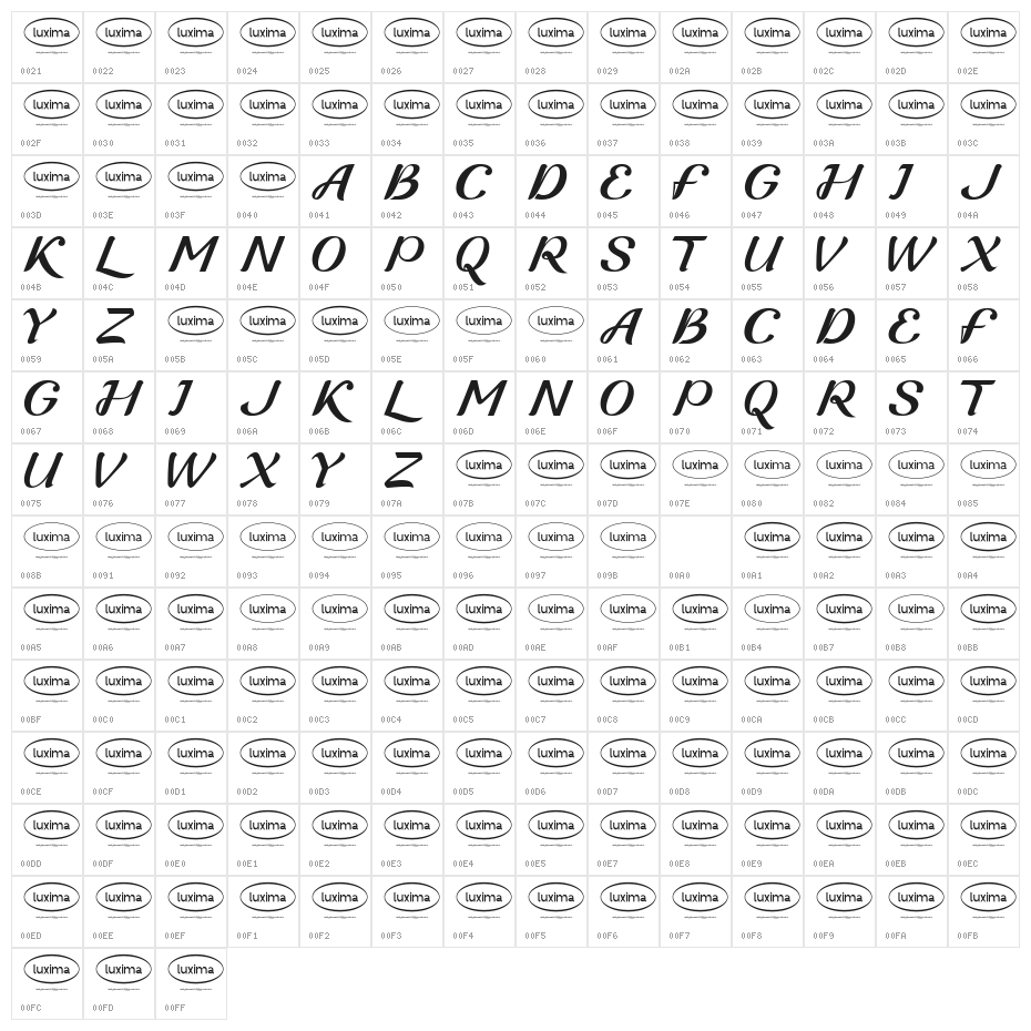 Guyfawkes Character Map
