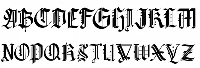 GuyfordBlackletter Schriftart Groß