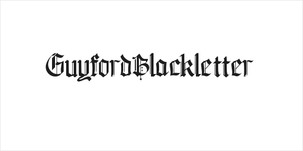 GuyfordBlackletter Logo